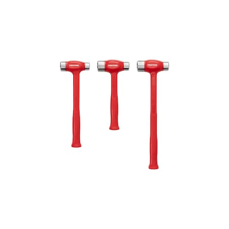 Tekton Flat Steel Face Dead Blow Hammer Set, 3-Piece (36, 43, 50 oz.) HDB94001